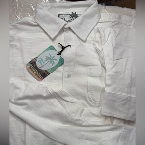 Desert Dunes White Men's Shirt long sleeve Medium